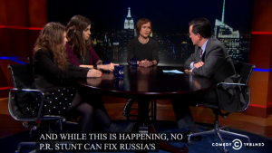 Pussy Riot on The Colbert Report: Part 2